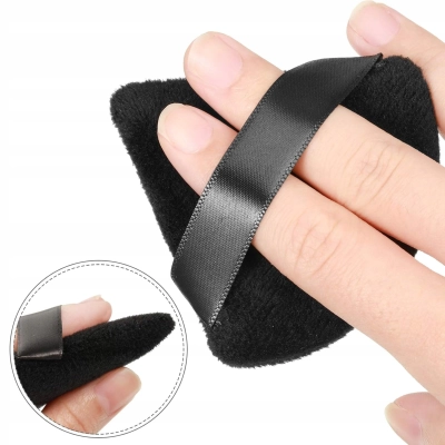 GĄBECZKA welurowa gąbka na palec PUSZEK do pudru bakingu trójkąt 1 sztuka