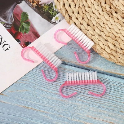 Szczoteczki jednorazowe róż do czyszczenia pyłu paznokci manicure 50 sztuk