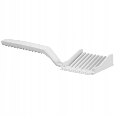 GRZEBIEŃ fryzjerski barberski do strzyżenia stylizacji BIAŁY dwustronny