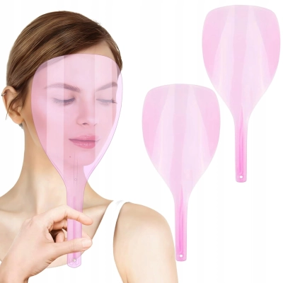 MASKA ochronna fryzjerska chroniąca twarz uniwersalna różowa 5 SZTUK