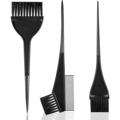 Zestaw AKCESORIÓW do farbowania koloryzacji WŁOSÓW miska pędzelki 3 SZTUKI