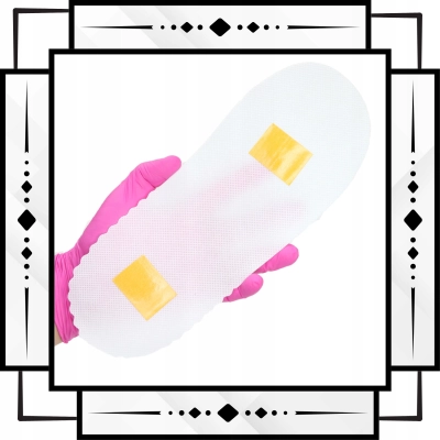 KLAPKI kapcie pod stopy opalanie natryskowe JEDNORAZOWE samoprzylepne 50szt