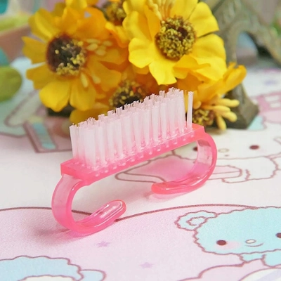 Szczoteczki jednorazowe róż do czyszczenia pyłu paznokci manicure 50 sztuk