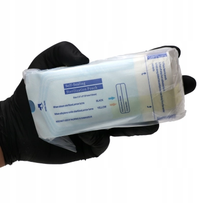 TOREBKI papierowo-foliowe PŁASKIE samoprzylepne do sterylizacji 57x130mm