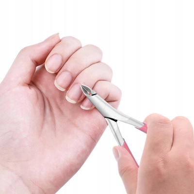 CĄŻKI Profesjonalne do Skórek MANICURE ostre solidne różowe 5mm