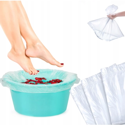 50 sztuk worki WORECZKI jednorazowe PEDICURE 60x50 cm foliowe do myjki stóp