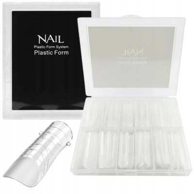 TIPSY do przedłużania paznokci 120sztuk klasyczny prostokąt 12 rodzajów