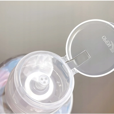 BUTELKA z pompką dozownikiem na CLEANER płyny 250ml przeźroczysta solidna