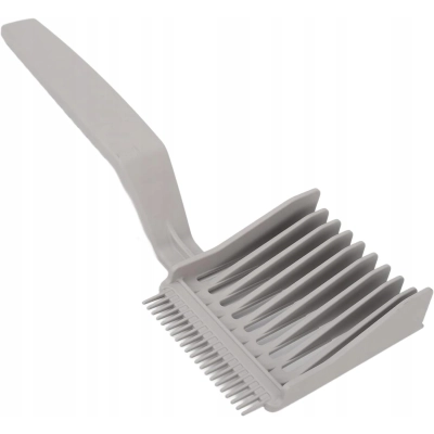 Profesjonalny GRZEBIEŃ fryzjerski do strzyżenia stylizacji dwustronny siwy