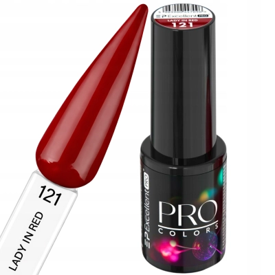 Excellent PRO Colors lakier hybrydowy klasyczny czerwony 121 LADY IN RED 7g