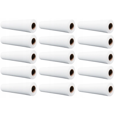 Podkład włókninowy fizelinowy prześcieradło w rolce na łóżko 60x50m 14g