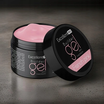 Excellent PRO Builder Thixo French Pink 50g żel budujący do paznokci różowy