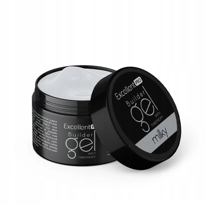 Żel Excellent PRO Builder Thixo 50g milky do budowania paznokci mleczny