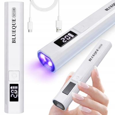 MINI LAMPA LED UV latarka DO PAZNOKCI KOSMETYCZNA przenośna BEZPRZEWODOWA