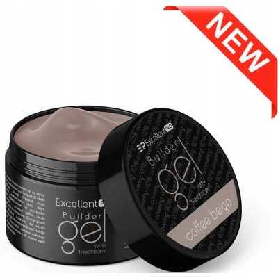Excellent PRO THIXO żel budujący do paznokci Coffee beige 50g mleczny beż