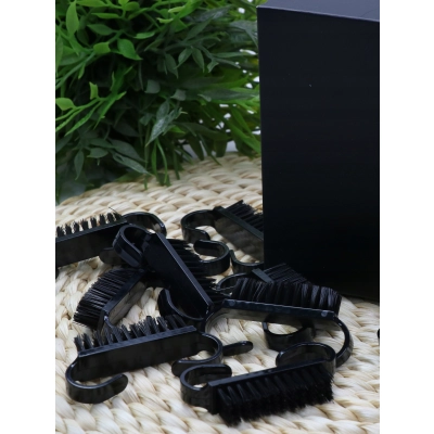 SZCZOTECZKI jednorazowe do Usuwania PYŁU Manicure czarne 50szt w pudełeczku