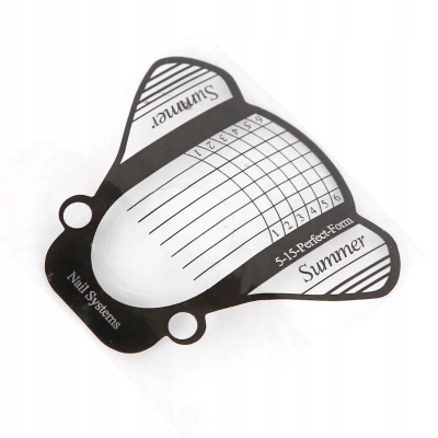 Plastikowe FORMY DO PRZEDŁUŻANIA PAZNOKCI żelem SZABLONY 500 sztuk