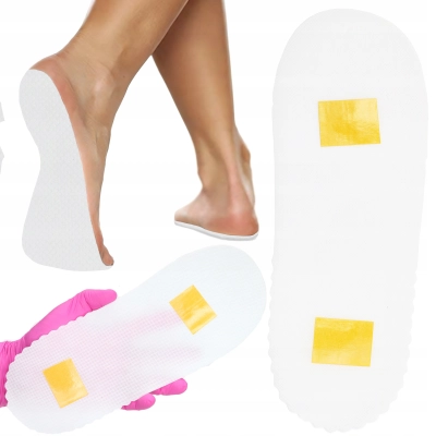 KLAPKI kapcie pod stopy opalanie natryskowe JEDNORAZOWE samoprzylepne 50szt