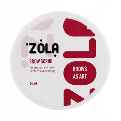 Peeling scrub drobnoziarnisty różowy nawilżający do brwi ZOLA 50 ML