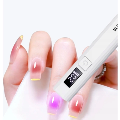 MINI LAMPA LED UV latarka DO PAZNOKCI KOSMETYCZNA przenośna BEZPRZEWODOWA
