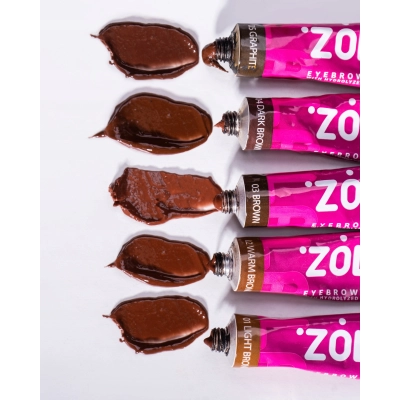 Zola 01 Light Brown Brąz 15 ml trwała farbka do brwi jasnobrązowa TINT