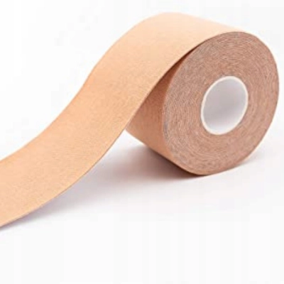 Taśma do kinesiotapingu CureTape 5 cm x 5 m tejp tape beżowy cielisty