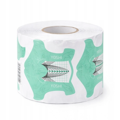 YOSHI PLASTIKOWE FORMY SZABLONY DO PRZEDŁUŻANIA PAZNOKCI TURKUS 400 szt.