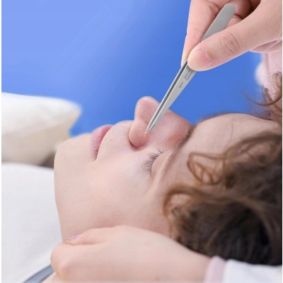 PĘSETA profesjonalna PRECYZYJNA do regulacji brwi ostra stal nierdzewna