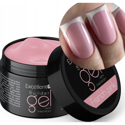 Excellent PRO Builder Thixo French Pink 50g żel budujący do paznokci różowy