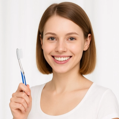 Szczoteczka do zębów jednorazowa hotelowa podróżna do fluoryzacji miękka