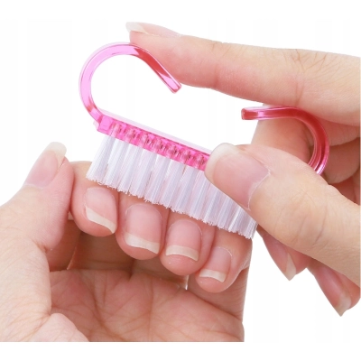 Szczoteczki jednorazowe róż do czyszczenia pyłu paznokci manicure 50 sztuk