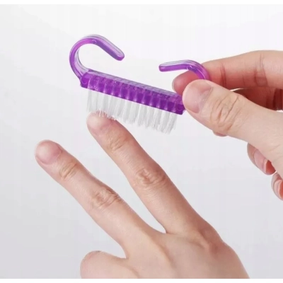 SZCZOTECZKI jednorazowe do czyszczenia PYŁU paznokci Manicure 100SZTUK MIX