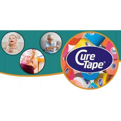TAŚMA do kinestiotapingu Cure Tape Gentle tejpy DLA DZIECI hipoalergiczne