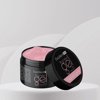 Excellent PRO Builder Thixo French Pink 50g żel budujący do paznokci różowy