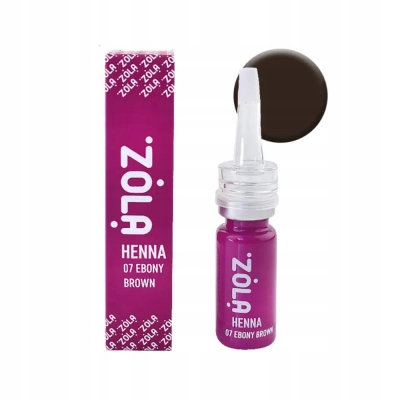 Henna pudrowa do brwi ZOLA 07 Ebony Brown 10g brąz hebanowy profesjonalna