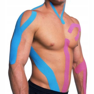 Taśma do kinesiotapingu CureTape 5 cm x 5 m tejp tape beżowy cielisty