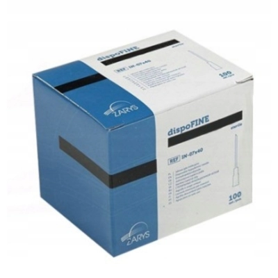 Igły iniekcyjne Zarys 0,7x30 mm 100 sztuk sterylne dispoFINE