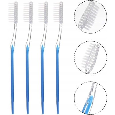 Szczoteczka do zębów jednorazowa hotelowa podróżna do fluoryzacji miękka