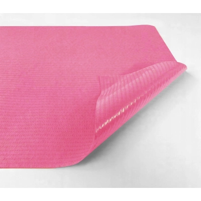 Serweta kosmetyczna podkład podfoliowany w rolce 32x50 ciemny róż Practical