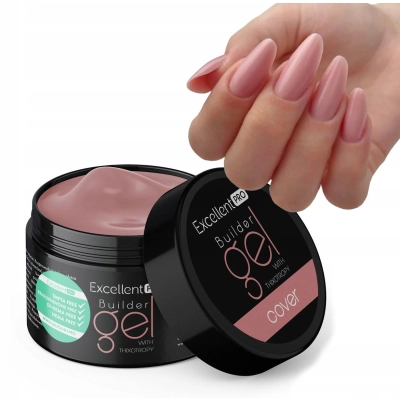 Excellent PRO COVER jednofazowy budujący żel do paznokci LED/UV beżowy 50g