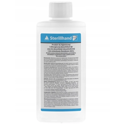 Płyn do dezynfekcji Sterillhand 500ml z pompką preparat bakteriobójczy