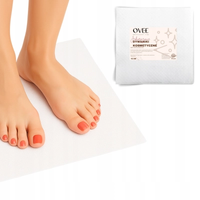 Dywaniki podkłady stopy jednorazowe perforowane solarium 45x45cm 50 sztuk