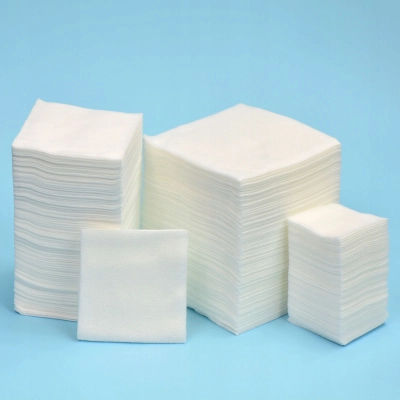 Kompresy włókninowe gaziki niejałowe Zarys NONVI lux 10cm x 10cm 100 sztuk