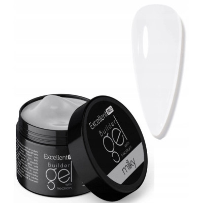 Żel Excellent PRO Builder Thixo 50g milky do budowania paznokci mleczny