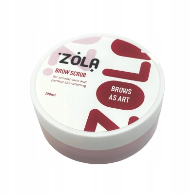 Peeling scrub drobnoziarnisty różowy nawilżający do brwi ZOLA 50 ML