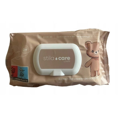 CHUSTECZKI nawilżane mokre DLA DZIECI kosmetyczne zamykane 80 szt. ZARYS