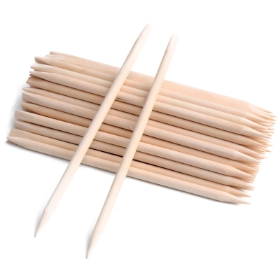 DREWNIANE PATYCZKI DO SKÓREK DO MANICURE 100 SZT