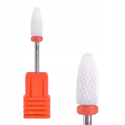 Frez ceramiczny DELIKATNY Stożek Hybryda Żel red