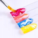 Pędzelek PŁASKI do cieniowania zdobień OMBRE paznokci manicure babyboomer