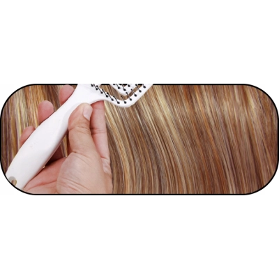 SZCZOTKA do rozczesywania CZESANIA każdego rodzaju włosów BIAŁA lekka